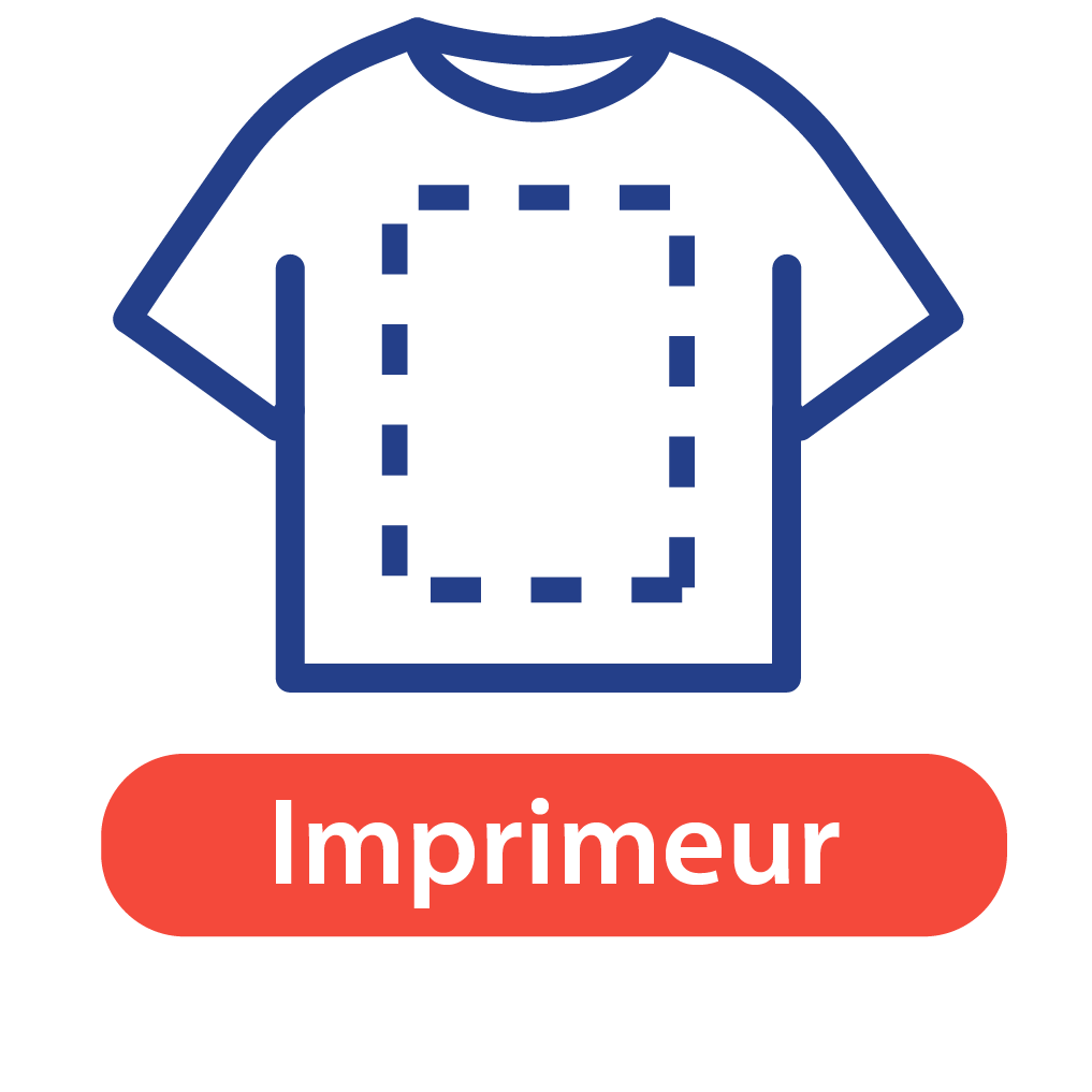 je choisis mon support textile chez l'imprimeur